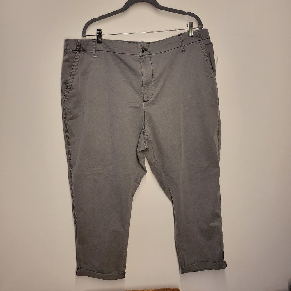 NWT Old Navy High-Waisted Gray Chino Pants Size XXL